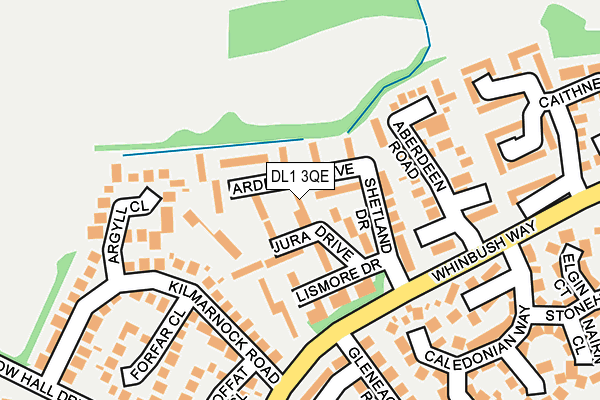DL1 3QE map - OS OpenMap – Local (Ordnance Survey) DL1 3QE map - OS OpenMap – Local (Ordnance Survey)