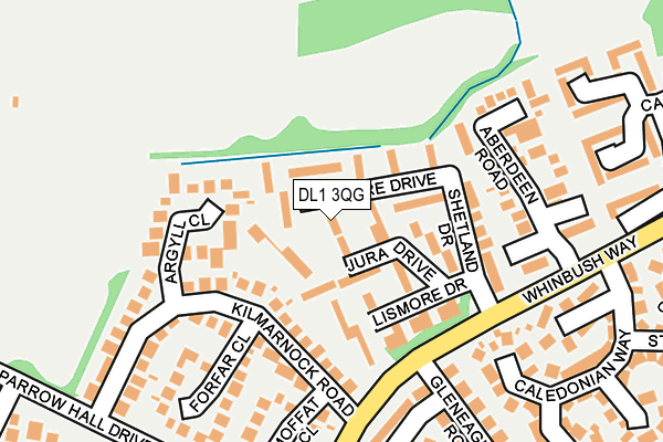 DL1 3QG map - OS OpenMap – Local (Ordnance Survey) DL1 3QG map - OS OpenMap – Local (Ordnance Survey)