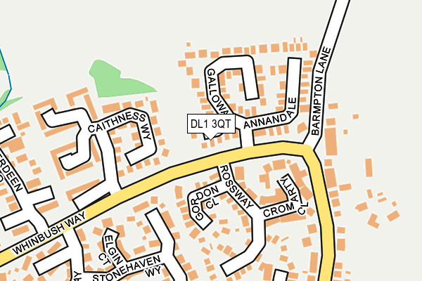 DL1 3QT map - OS OpenMap – Local (Ordnance Survey) DL1 3QT map - OS OpenMap – Local (Ordnance Survey)