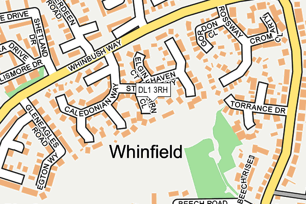 DL1 3RH map - OS OpenMap – Local (Ordnance Survey) DL1 3RH map - OS OpenMap – Local (Ordnance Survey)