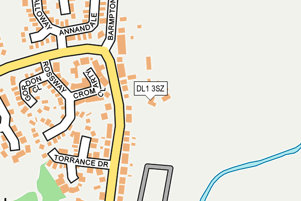 DL1 3SZ map - OS OpenMap – Local (Ordnance Survey) DL1 3SZ map - OS OpenMap – Local (Ordnance Survey)
