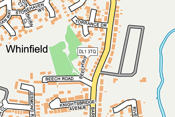DL1 3TQ map - OS OpenMap – Local (Ordnance Survey) DL1 3TQ map - OS OpenMap – Local (Ordnance Survey)