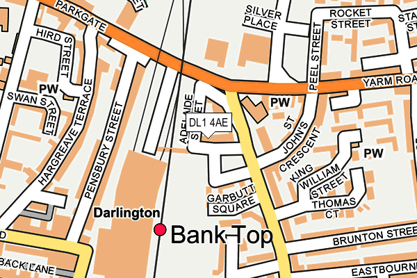 DL1 4AE map - OS OpenMap – Local (Ordnance Survey) DL1 4AE map - OS OpenMap – Local (Ordnance Survey)