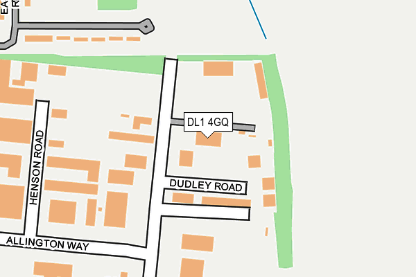 DL1 4GQ map - OS OpenMap – Local (Ordnance Survey) DL1 4GQ map - OS OpenMap – Local (Ordnance Survey)