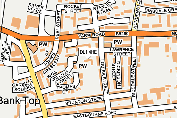 DL1 4HE map - OS OpenMap – Local (Ordnance Survey) DL1 4HE map - OS OpenMap – Local (Ordnance Survey)