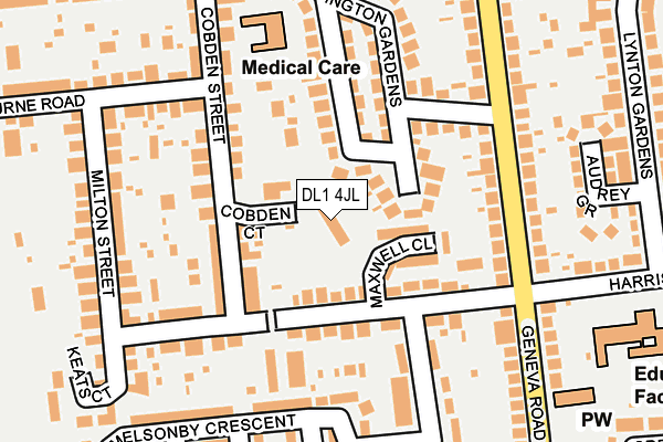 DL1 4JL map - OS OpenMap – Local (Ordnance Survey) DL1 4JL map - OS OpenMap – Local (Ordnance Survey)