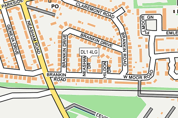 DL1 4LG map - OS OpenMap – Local (Ordnance Survey) DL1 4LG map - OS OpenMap – Local (Ordnance Survey)