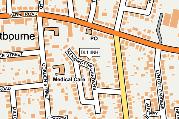 DL1 4NH map - OS OpenMap – Local (Ordnance Survey) DL1 4NH map - OS OpenMap – Local (Ordnance Survey)