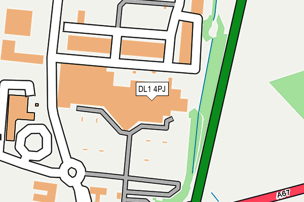 DL1 4PJ map - OS OpenMap – Local (Ordnance Survey) DL1 4PJ map - OS OpenMap – Local (Ordnance Survey)