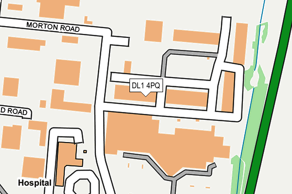 DL1 4PQ map - OS OpenMap – Local (Ordnance Survey) DL1 4PQ map - OS OpenMap – Local (Ordnance Survey)