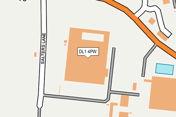 DL1 4PW map - OS OpenMap – Local (Ordnance Survey) DL1 4PW map - OS OpenMap – Local (Ordnance Survey)