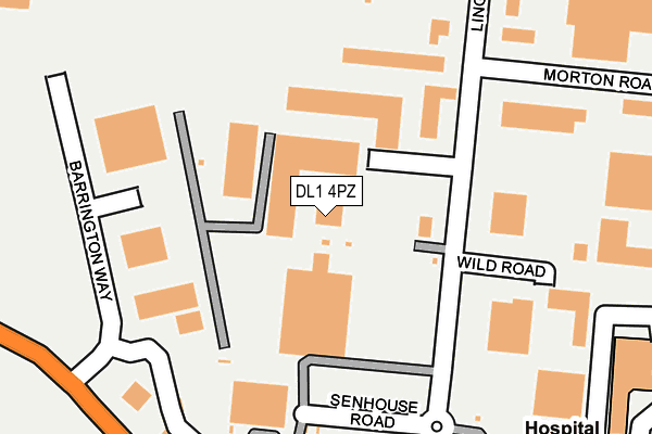 DL1 4PZ map - OS OpenMap – Local (Ordnance Survey) DL1 4PZ map - OS OpenMap – Local (Ordnance Survey)
