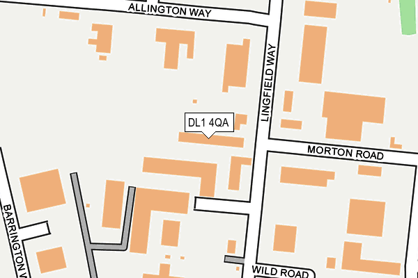 DL1 4QA map - OS OpenMap – Local (Ordnance Survey) DL1 4QA map - OS OpenMap – Local (Ordnance Survey)