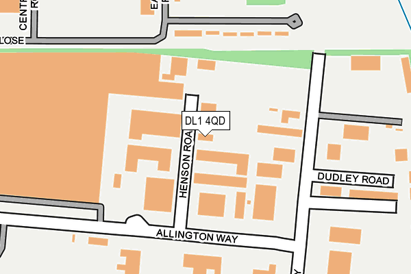 DL1 4QD map - OS OpenMap – Local (Ordnance Survey) DL1 4QD map - OS OpenMap – Local (Ordnance Survey)