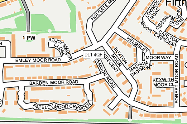 DL1 4QF map - OS OpenMap – Local (Ordnance Survey) DL1 4QF map - OS OpenMap – Local (Ordnance Survey)