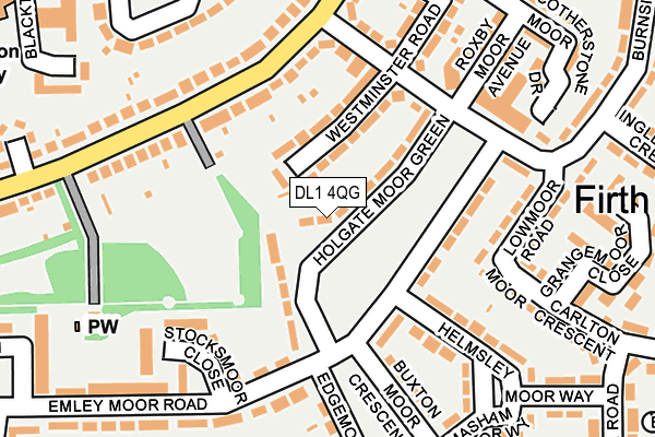 DL1 4QG map - OS OpenMap – Local (Ordnance Survey) DL1 4QG map - OS OpenMap – Local (Ordnance Survey)