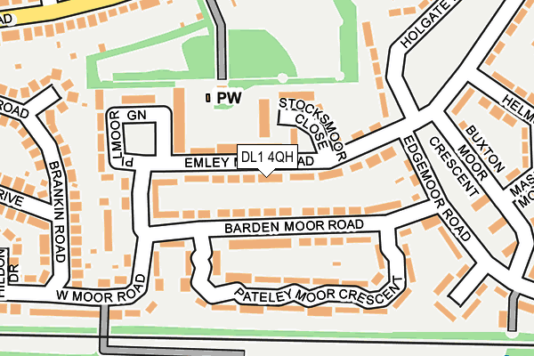 DL1 4QH map - OS OpenMap – Local (Ordnance Survey) DL1 4QH map - OS OpenMap – Local (Ordnance Survey)