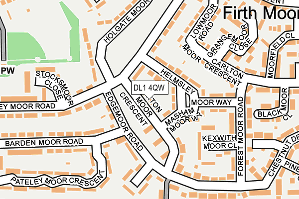 DL1 4QW map - OS OpenMap – Local (Ordnance Survey) DL1 4QW map - OS OpenMap – Local (Ordnance Survey)