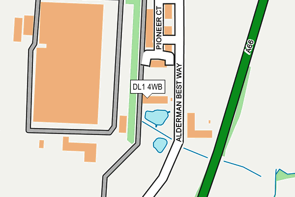 DL1 4WB map - OS OpenMap – Local (Ordnance Survey) DL1 4WB map - OS OpenMap – Local (Ordnance Survey)