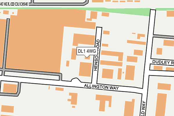 DL1 4WG map - OS OpenMap – Local (Ordnance Survey) DL1 4WG map - OS OpenMap – Local (Ordnance Survey)
