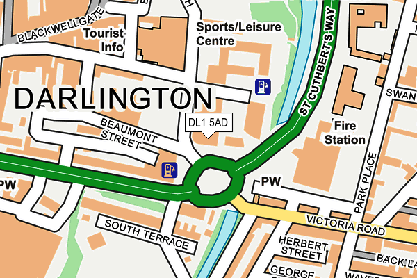 DL1 5AD map - OS OpenMap – Local (Ordnance Survey) DL1 5AD map - OS OpenMap – Local (Ordnance Survey)