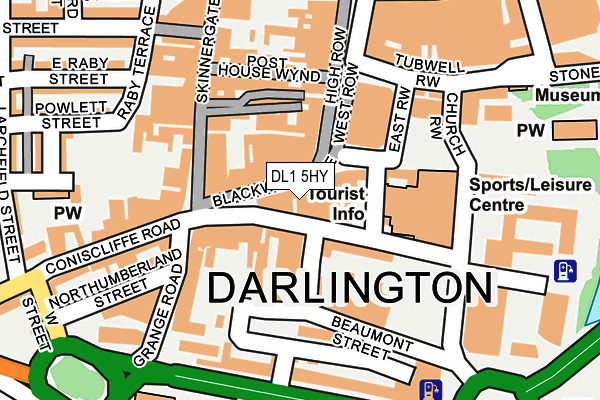 DL1 5HY map - OS OpenMap – Local (Ordnance Survey) DL1 5HY map - OS OpenMap – Local (Ordnance Survey)