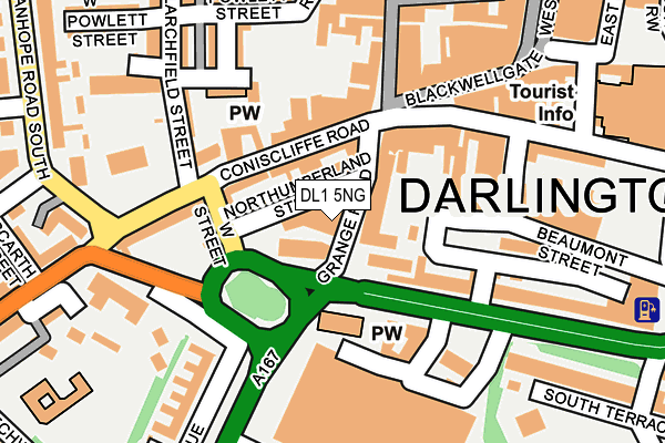 DL1 5NG map - OS OpenMap – Local (Ordnance Survey) DL1 5NG map - OS OpenMap – Local (Ordnance Survey)