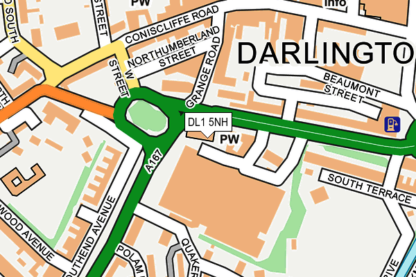 DL1 5NH map - OS OpenMap – Local (Ordnance Survey) DL1 5NH map - OS OpenMap – Local (Ordnance Survey)