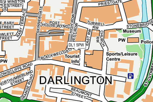 DL1 5PW map - OS OpenMap – Local (Ordnance Survey) DL1 5PW map - OS OpenMap – Local (Ordnance Survey)