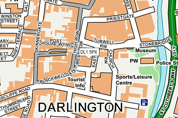 DL1 5PX map - OS OpenMap – Local (Ordnance Survey) DL1 5PX map - OS OpenMap – Local (Ordnance Survey)