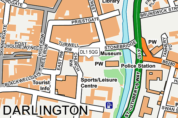 DL1 5QG map - OS OpenMap – Local (Ordnance Survey) DL1 5QG map - OS OpenMap – Local (Ordnance Survey)