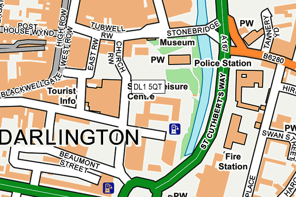 DL1 5QT map - OS OpenMap – Local (Ordnance Survey) DL1 5QT map - OS OpenMap – Local (Ordnance Survey)