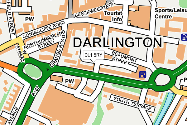 DL1 5RY map - OS OpenMap – Local (Ordnance Survey) DL1 5RY map - OS OpenMap – Local (Ordnance Survey)