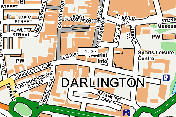 DL1 5SG map - OS OpenMap – Local (Ordnance Survey) DL1 5SG map - OS OpenMap – Local (Ordnance Survey)