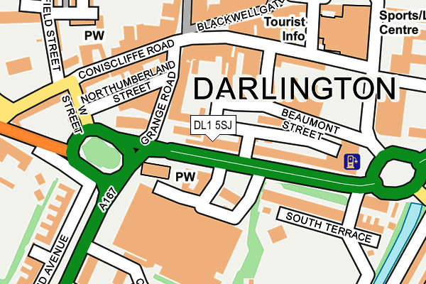 DL1 5SJ map - OS OpenMap – Local (Ordnance Survey) DL1 5SJ map - OS OpenMap – Local (Ordnance Survey)