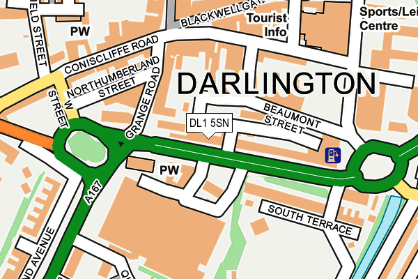 DL1 5SN map - OS OpenMap – Local (Ordnance Survey) DL1 5SN map - OS OpenMap – Local (Ordnance Survey)