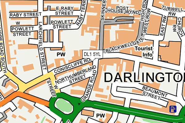 DL1 5YL map - OS OpenMap – Local (Ordnance Survey) DL1 5YL map - OS OpenMap – Local (Ordnance Survey)