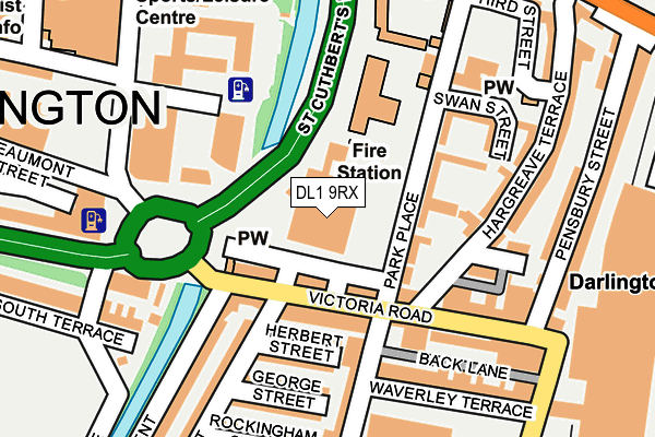 DL1 9RX map - OS OpenMap – Local (Ordnance Survey) DL1 9RX map - OS OpenMap – Local (Ordnance Survey)