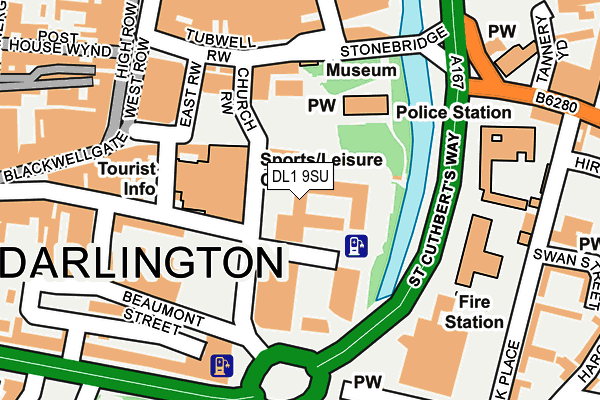 DL1 9SU map - OS OpenMap – Local (Ordnance Survey) DL1 9SU map - OS OpenMap – Local (Ordnance Survey)