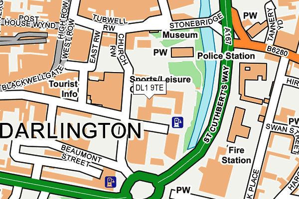 DL1 9TE map - OS OpenMap – Local (Ordnance Survey) DL1 9TE map - OS OpenMap – Local (Ordnance Survey)