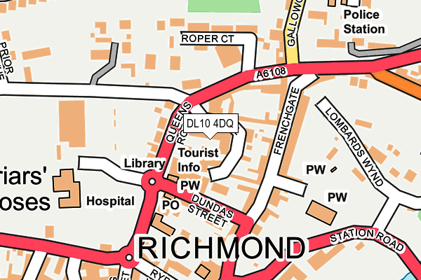 DL10 4DQ map - OS OpenMap – Local (Ordnance Survey) DL10 4DQ map - OS OpenMap – Local (Ordnance Survey)