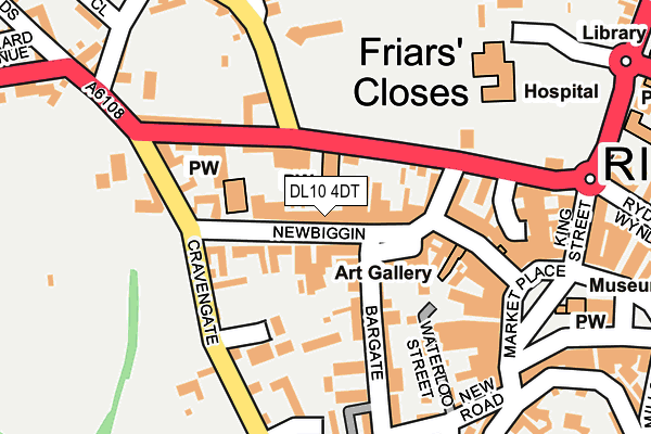 DL10 4DT map - OS OpenMap – Local (Ordnance Survey) DL10 4DT map - OS OpenMap – Local (Ordnance Survey)