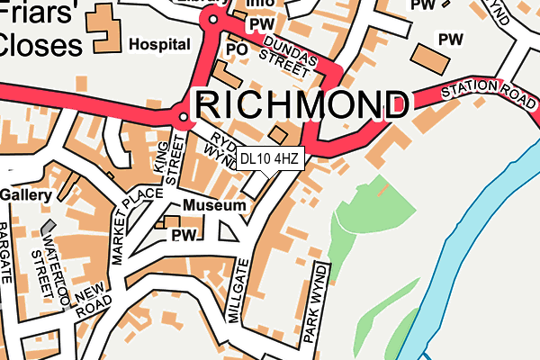 DL10 4HZ map - OS OpenMap – Local (Ordnance Survey) DL10 4HZ map - OS OpenMap – Local (Ordnance Survey)