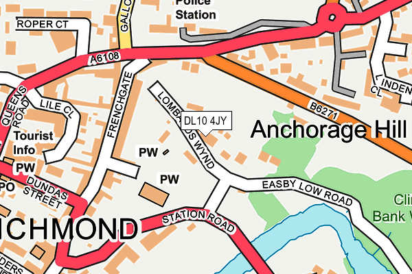 DL10 4JY map - OS OpenMap – Local (Ordnance Survey) DL10 4JY map - OS OpenMap – Local (Ordnance Survey)