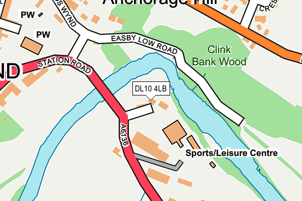 DL10 4LB map - OS OpenMap – Local (Ordnance Survey) DL10 4LB map - OS OpenMap – Local (Ordnance Survey)