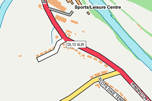 DL10 4LW map - OS OpenMap – Local (Ordnance Survey) DL10 4LW map - OS OpenMap – Local (Ordnance Survey)