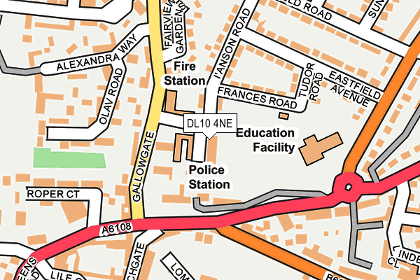 DL10 4NE map - OS OpenMap – Local (Ordnance Survey) DL10 4NE map - OS OpenMap – Local (Ordnance Survey)