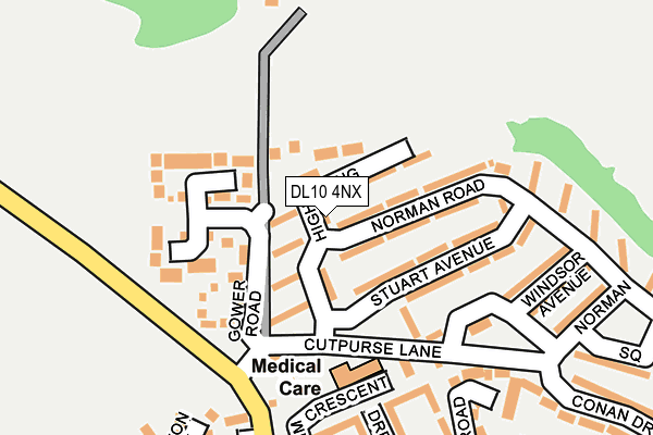 DL10 4NX maps, stats, and open data
