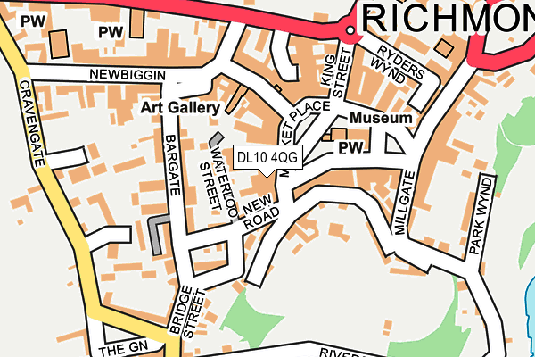 DL10 4QG map - OS OpenMap – Local (Ordnance Survey) DL10 4QG map - OS OpenMap – Local (Ordnance Survey)