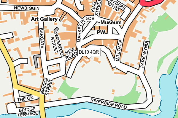 DL10 4QR map - OS OpenMap – Local (Ordnance Survey) DL10 4QR map - OS OpenMap – Local (Ordnance Survey)